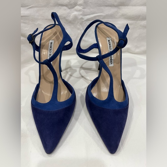 MANOLO BLAHNIK Blue Suede - Picture 2 of 8